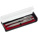 【中古】【未使用・未開封品】(Silver) - Pentel Libretto Roller Gel Pen and Pencil Set with Gift Box, Pen 0.7mm and Pencil 0.5mm, Silver Barrels (K6A8Z-A)