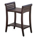 【中古】【未使用・未開封品】Decoteak 左右対称シャワーベンチ ブラウン