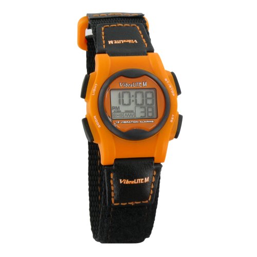 【中古】【未使用 未開封品】VibraLITE Mini 12-Alarm Vibrating Watch - Black Orange by VibraLITE