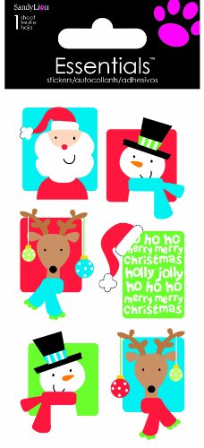 【中古】【未使用・未開封品】Sandylion Christmas Icons Essentials Sticker, Large