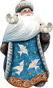 【中古】【未使用・未開封品】g. DeBrekht Girl with Bird Family手描きWood Carving