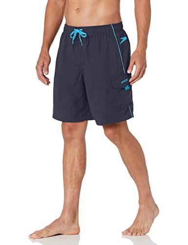 yÁzygpEJizSpeedo Men's Marina Core Basic Watershorts, Grey/Blue, Large