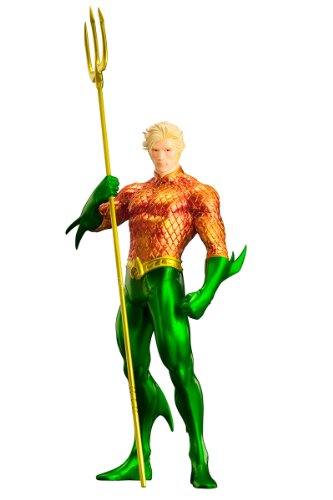 [중고][미사용·미개봉품] 코토부키야 저스티스·리그 ARTFX+ 아쿠아맨 NEW52판 1/10 스케일 PVC 도장이 끝난 완성품