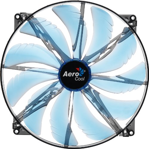 【中古】【未使用・未開封品】AeroCool エアロクール PCケースファン Silent Master 20cm 青色LED搭載 ブルー EN55642