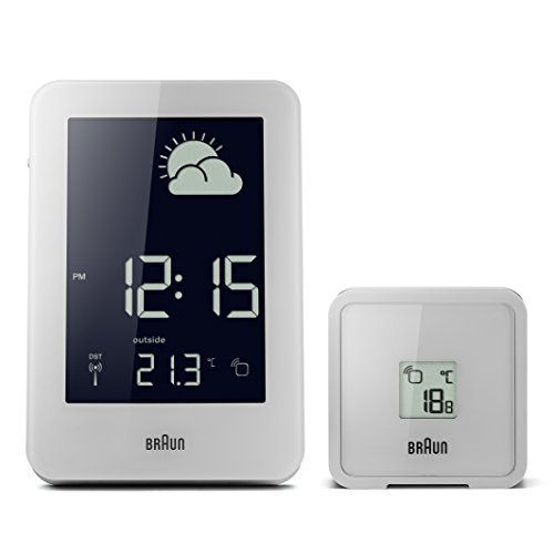 【中古】【未使用・未開封品】BRAUN DIGITAL CLOCK ブラウン デジタル クロック BNC013 時計 クロック 電波時計 ホワイト 白 置き時計 目覚まし時計 温度計 湿度計 トラベル