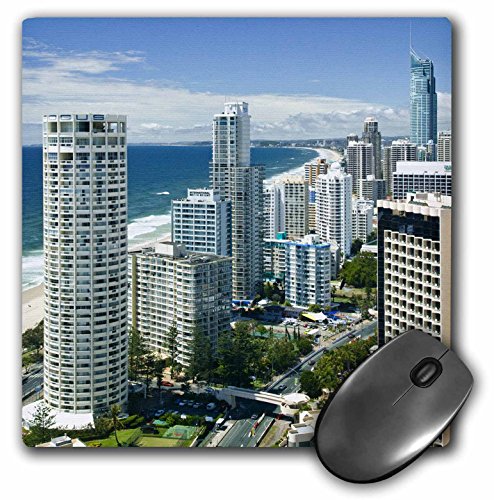 【中古】【未使用 未開封品】3droseオーストラリア ゴールドCoast Surfers Paradise City Skylineマウスパッド 8 x 8 (MP 71174 _ 1 )