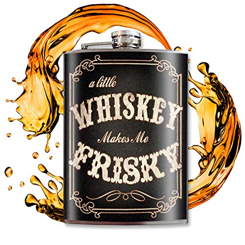 【中古】【未使用・未開封品】Trixie & Milo Whiskey Makes Me Frisky 8オンス ステンレススチール ヒ..
