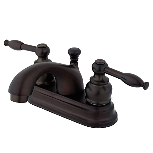 (GKB2605KL, Oil-Rubbed Bronze) - Kingston Brass GKB2605KL Knight 10cm Centerset Lavatory Faucet with Retail Pop-up, Oil Rubbed Bronze