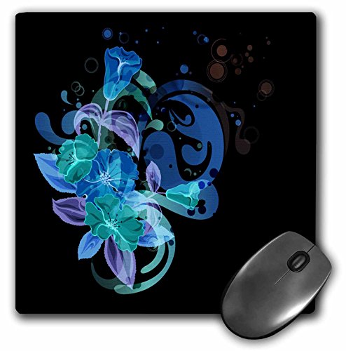 【中古】【未使用・未開封品】3dRose LLC 8 x 8 x 0.25インチ マウスパッド 明るいブルー、グリーン、..