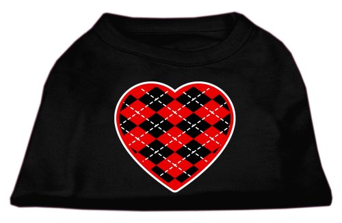 【中古】【未使用・未開封品】Mirage Pet Products 51-111 XXXLBK Argyle Heart Red Screen Print Sh...