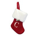 【中古】【未使用・未開封品】Kurt Adler 7?"レッドandホワイトモノグラム" C "ミニクリスマスストッキング