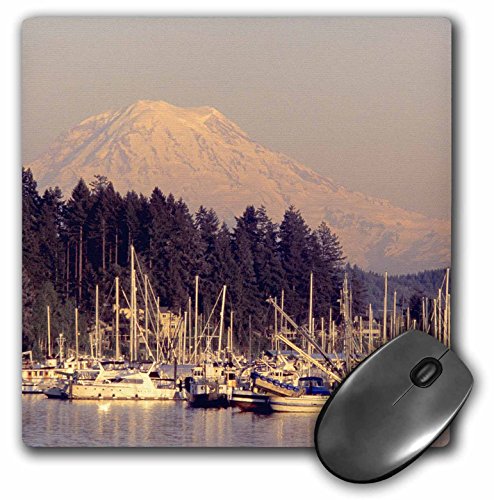 【中古】【未使用・未開封品】3drose 8?x 8?x 0.25インチマウスパッド、wa、Gig港、Fishing Boats with..