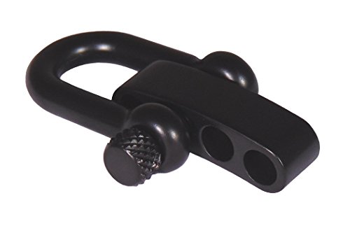 楽天AJIMURA-SHOP【中古】【未使用・未開封品】（1） - Type-III Flat Black Adjustable Stainless Steel Shackle For Paracord Bracelets .