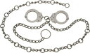 【中古】【未使用 未開封品】Peerless Handcuffs Company ウエストチェーン リンクカフスと54インチチェーン ニッケル仕上げ