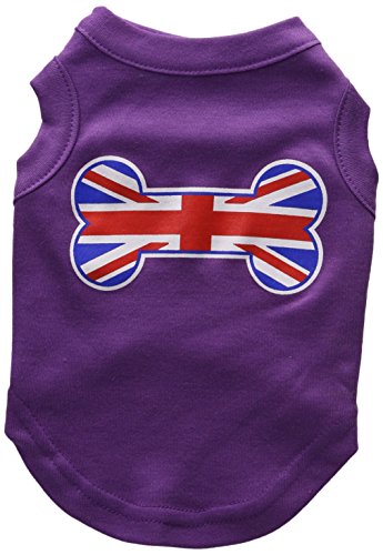 【中古】【未使用・未開封品】Mirage Pet Products 51-20 SMPR Bone Shaped United Kingdom - Union Jack Flag Screen Print Shirts Purple S - 10