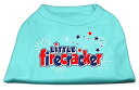 yÁzygpEJizMirage Pet Products 51-17-06 XXLAQ Little Firecracker Screen Print Shirts Aqua XXL - 18
