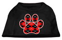 【中古】【未使用・未開封品】Mirage Pet Products 51-115 MDBK Argyle Paw Red Screen Print Shirt ...