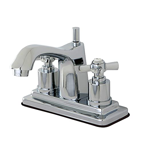 ����šۡ�̤���ѡ�̤�����ʡ�Kingston Brass KS8641ZX Kingston Brass Millennium 4 in. Centerset Lavatory Faucet, Polished Chrome