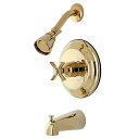 【中古】【未使用・未開封品】Kingston Brass KB2632ZX Kingston Brass Millennium Tub-Shower Faucet, Polished Brass