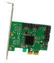 【中古】【未使用・未開封品】IO Crest 4 Port SATA III PCIe 2.0 X2 HyperDuo Raid Controller Card...