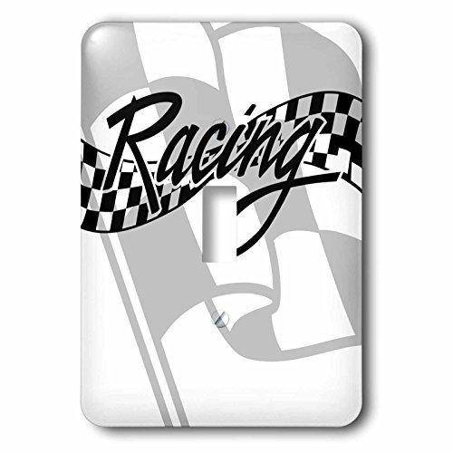 【中古】【未使用・未開封品】3drose LLC lsp 99325?_ 1?Racing Black and White Checkered Flag Single切り替えスイッチ