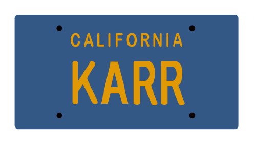 ����šۡ�̤���ѡ�̤�����ʡ�Diamond Select Toys Knight Rider KARR License Plate Replica Action...