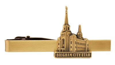 【中古】【未使用・未開封品】LDS Brigham City Utah Templeゴールドスチールネクタイバー???タイクリップ???Priesthoodギフト、LDS Missionary、タイクリップ