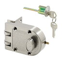 【中古】【未使用 未開封品】(Satin Nickel) - Defender Security U 10817 Deadlock, Jimmy-Resistant, Single Cylinder Door Lock with a Satin Nickel Finish