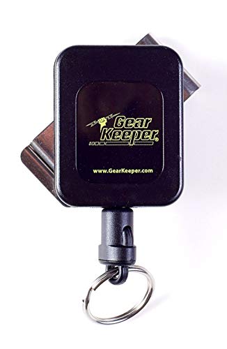 Gear Keeper RT4-5850 RT4 Low Force 1-7 Key Retractor with Stainless Steel Rotating Belt Clip, 60 lbs Breaking Strength, 3 oz Force, 36
