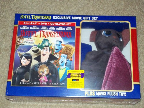 【中古】【未使用・未開封品】Hotel Transylvania Limited Edition Blu-Ray DVD Gift Set with Mavis Plush