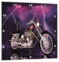 【中古】【未使用・未開封品】Harley-Davidson? オートバイの絵 3dRose 壁掛け時計 (dpp_8332_2)
