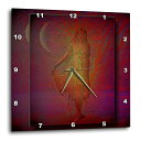 【中古】【未使用・未開封品】3D Rose dpp_22329_3 3dRose Wicca Pagan Gaia Wiccan Goddess Tree Nature Spiritual Spirit Mythology-Wall Clock 15インチ (3)