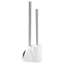 【中古】【未使用・未開封品】InterDesign トイレブラシ ラバーカップ スタンド ホルダー セット 収納 ホワイト 92801EJ