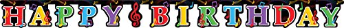 Creative Converting Dancing Music Notes Jointed Banner、L、マルチカラー