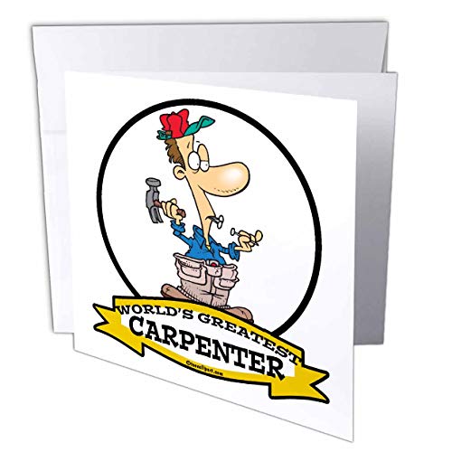 【中古】【未使用・未開封品】Dooni Designs Worlds Greatest漫画???Funny Worlds Greatest Carpenter OccupationジョブCartoon???グリーティングカード Set of 12 Gree