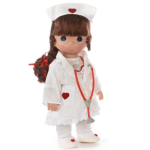 【中古】【未使用・未開封品】(Brunette) - The Doll Maker Loving Touch-Nurse Baby Doll, Brunette, 30cm