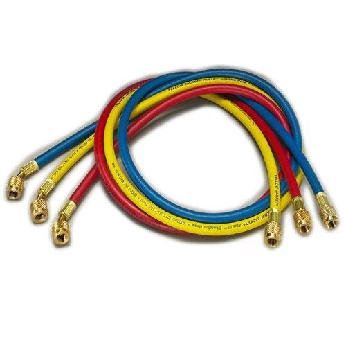 Yellow Jacket 21586 Plus II Hose with 5/16 Female Flare, 72, Red/Yellow/Blue (Pack of 3) by Yellow Jacket