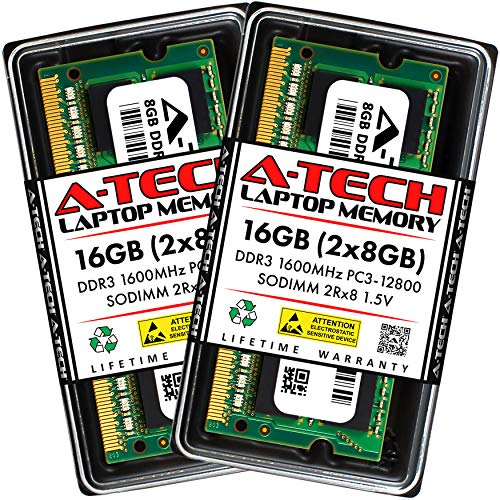 【中古】【未使用・未開封品】(PC3-12800 16GB Kit (2 x 8GB)) - 16GB kit (8GBx2) DDR3 PC3-12800 LAPTOP Memory Modules (204-pin SODIMM, 1600MHz) Genuine A-Tech Brand