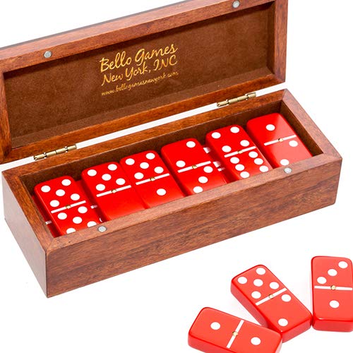 Bello Games New York, Inc. St. Nicholas Avenue Double Six Dominoes Set Jumbo Size Tiles! 1612R 