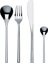 【中古】【未使用・未開封品】Alessi「MU」フラットウェアセット テーブルスプーン6本 テーブルフォーク テーブルナイフ コーヒースプーン 18/10ステンレススチール 鏡面仕上