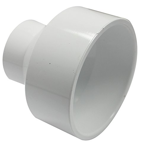 Canplas 193023 PVC DWV 減少カップリング 3-1 1/2インチ ホワイト