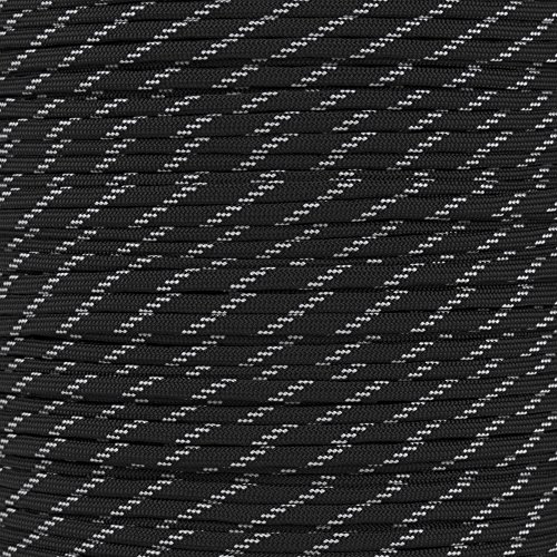 Rakuten - 【中古】【未使用・未開封品】Paracord Planet Mil-Spec 商用グレード 550ポンド タイプIII ナイロンパラコード 反射と暗闇で光る色 ブラック 暗闇で光る 100フィート