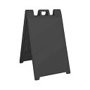 yÁzygpEJizPlasticade Signicade Portable Folding A-Frame Sidewalk Sign - Black