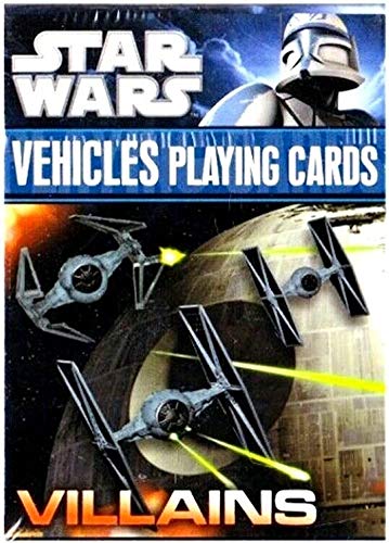 【中古】【未使用・未開封品】Star Wars Villains Vehicles Playing Cards