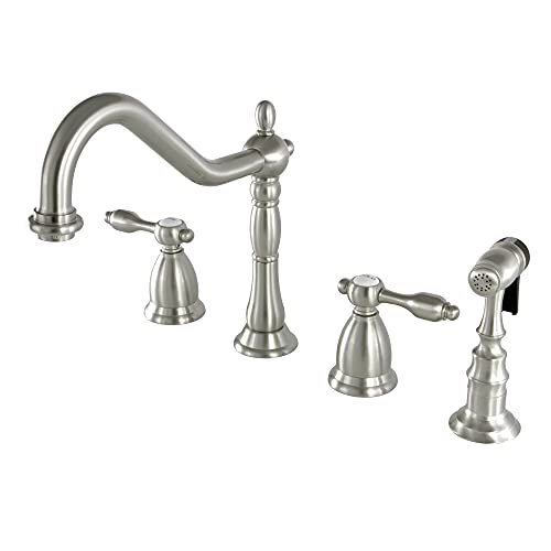 š̤ۡѡ̤ʡKingston Brass Heritage 磻ɥåظ ץ졼դ 8-1/2 ƥ˥å 8-1/2 inch in Spout Reach KS1798TALBS 1