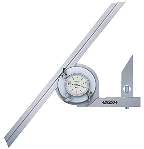INSIZE 2373-360 Dial Protractor, Graduation 5', 0 Degree - 360 Degree by INSIZE