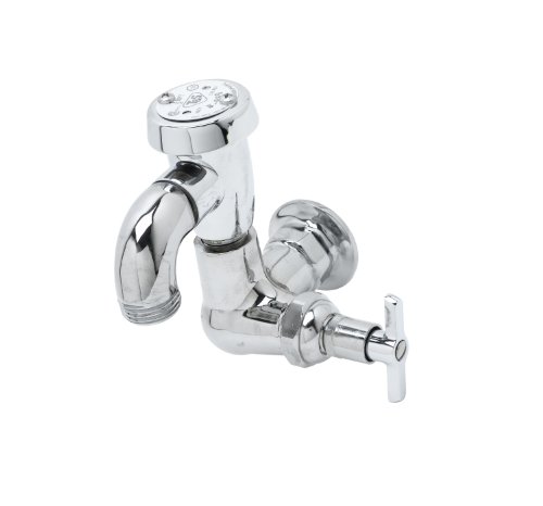 T&S Brass B-0722 Sill Faucet, Vacuum Breaker, 3/4-Inch Npt Female Inlet, Garden Hose Thread Outlet by T&S Brass