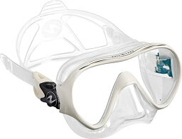 【中古】【未使用・未開封品】Aqua Lung Linea シングルレンズ ダイブマスク (White)