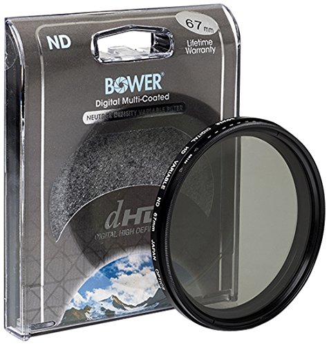 【中古】【未使用・未開封品】Bower 67mm Variable Neutral Density Filter NDフィルター ND値 2?8（透過率50% - 12.5%）