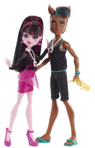 Monster High Draculaura and Clawd Wolf Music Festival Dolls